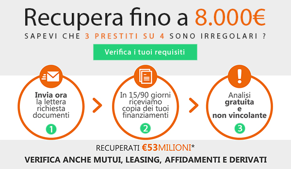 Prestiti irregolari: come recuperare soldi dai finanziamenti ... Prestiti taeg basso